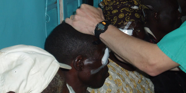 Eye surgery in Malawi