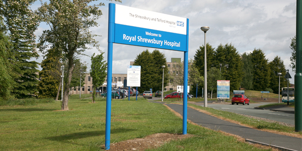 shrewsbury hospital sign