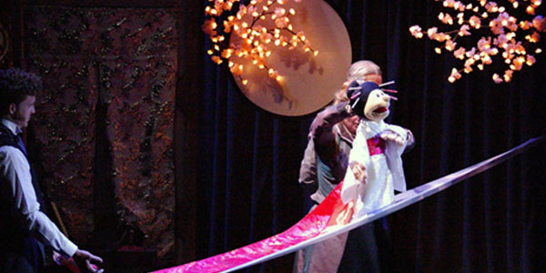 Live puppet show at the Hive in Shrewsbury town centre
