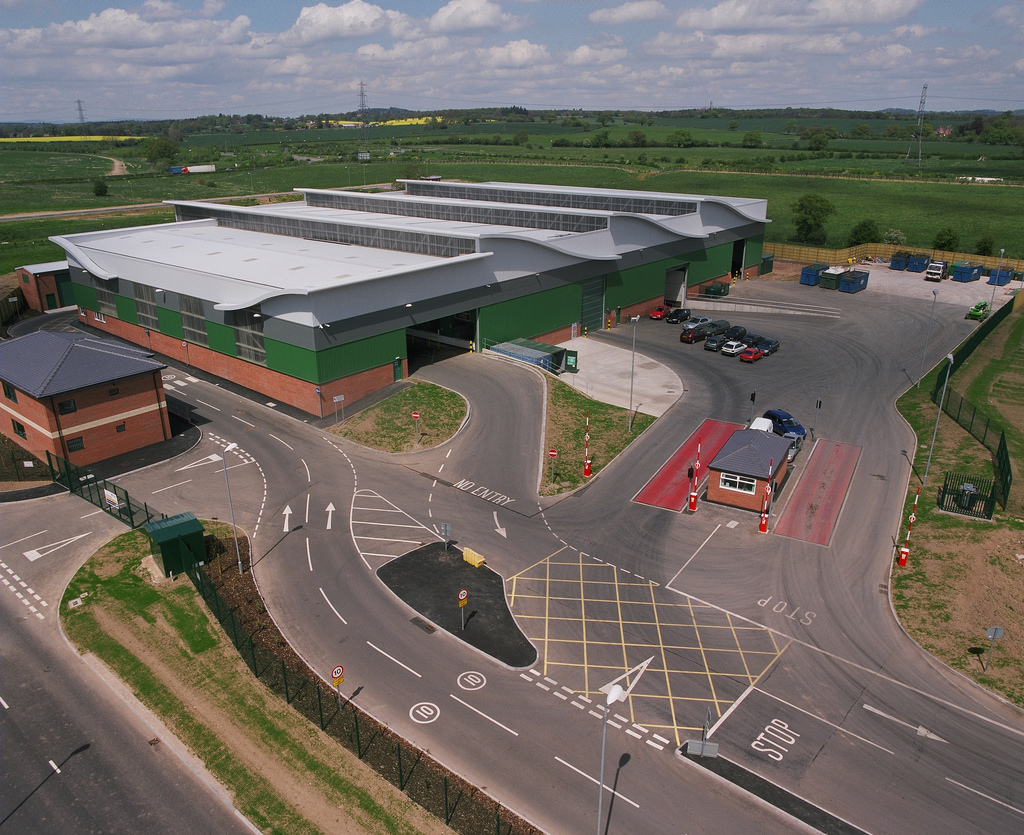 Battlefield Household Recycling Centre (aerial photo)