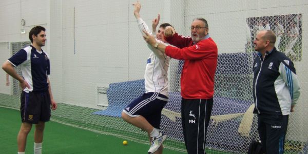Mike Hendrick coaching Shropshire CCC
