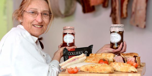 Staff at G. N. Badley & Sons butchers in Telford celebrate National Picnic Week