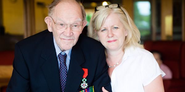 Mike Burton and Sue Toothill Social Life Coordinator Radbrook Nursing Home