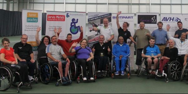 Wheelchair tennis group pic