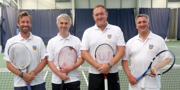 Shropshire over-45s tennis team picture
