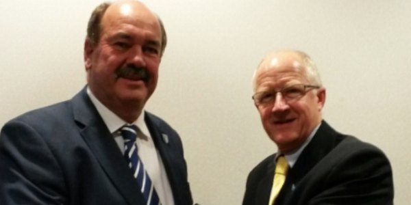 Chris Hinks and Bob Kerr