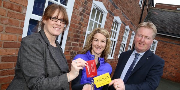 (L-R) Liz Lowe Morris Properties Sarah Gatford Supple Fitness Dabid Lowe Barbers Commercial