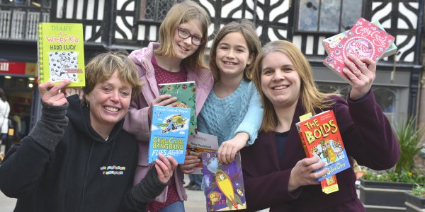 Bookfest Chair, Sophie Peach, Flora Blackman, Bella Christopher with Danielle Goffe -Wood of Galliers