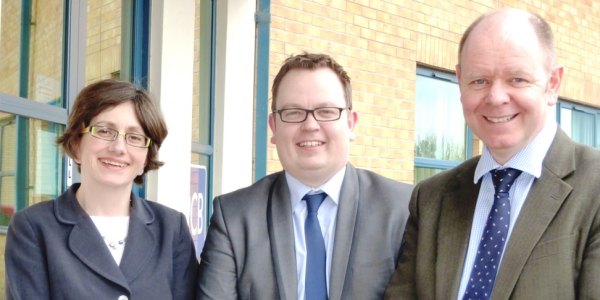 Hannah Livsey, Ryan Bickham and Brendan Reedy
