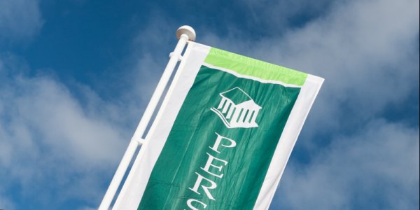 Persimmon Homes flag - portrait