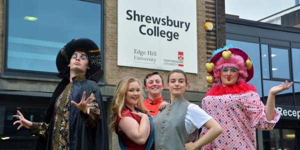 Shrewsbury College students prepare for this year's panto - Aladdin