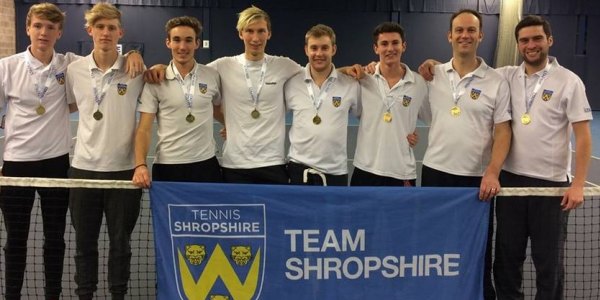 Shropshire's men's tennis team celebrate promotion to divison five