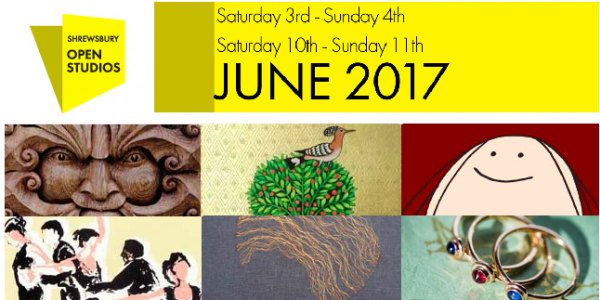 Shrewsbury Open Studios. June 2017  3rd, 4th, 10th and 11th