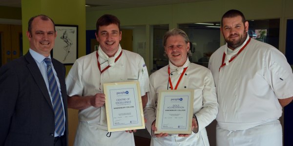 (300916) AA College Rosette Award Photo 3 (L-R Andy Doyle, Steve Poole, Mark Johnson and Daniel Gibbons)
