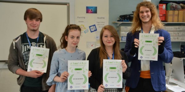 A Sense of Hope Competition 2 (L-R Arfon Williams, Paige Dixon, Lauren Garbett and Brandon Temple-Wood)