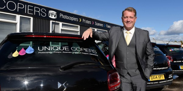 Unique Copiers, based in Telford, is going from strength to strength - pictured is managing director Adrian Casey