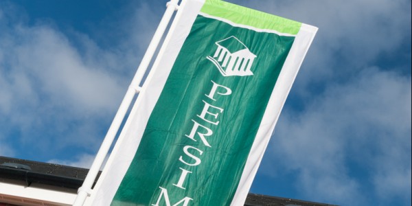 Persimmon Homes flag - portrait