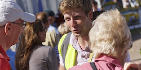 Volunteers meeting visitors at Shrewsbury Flower Show.