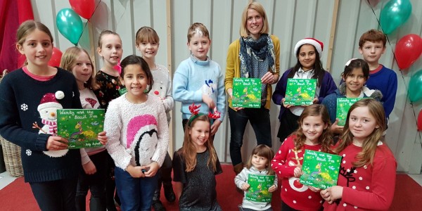Author Lorna McCann, pictured with schoolchildren at the 2016 event, is due to make a return to this year's event with other authors from Team Author UK.
