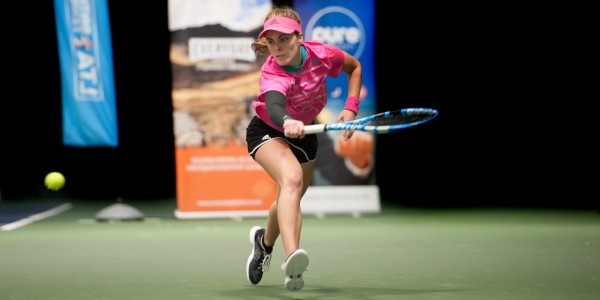 Maia Lumsden in action during her semi-final victory