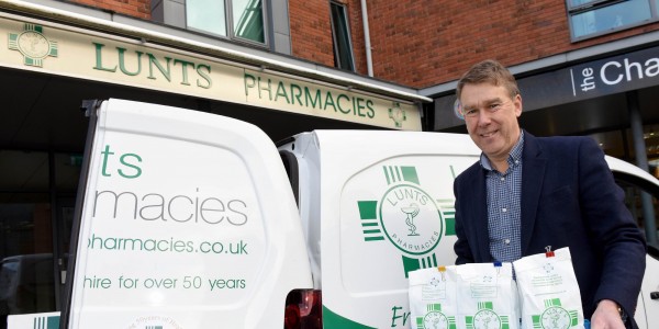 Martin Lunt with a '50' branded van
