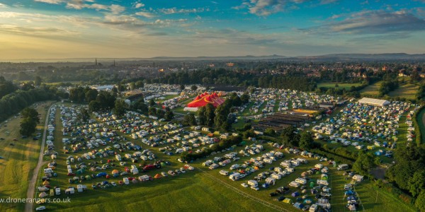 Shrewsbury Folk Festival site 2019 Credit - Drone Rangers