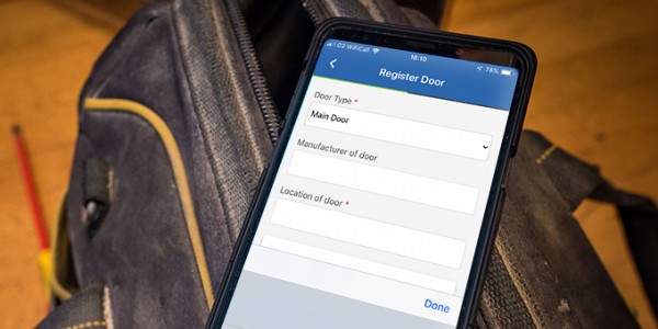 Fire Door app screen