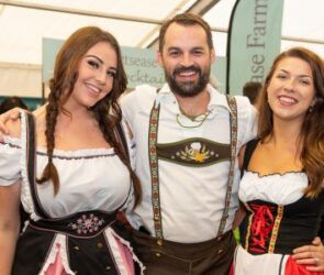 A group at Shropshire Oktoberfest
