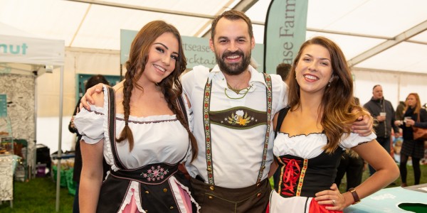 A group at Shropshire Oktoberfest