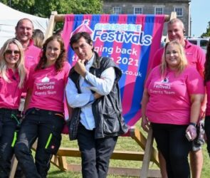 The Shropshire Festivals team with Jean-Christophe Novelli