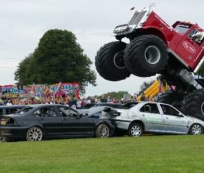 Big Pete the monster truck in action