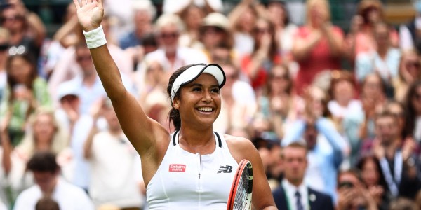 Pictured: Heather Watson, who has entered the Budgen Motors W100 tournament at The Shrewsbury Club, will also headline an evening of tennis conversation next week. Picture courtesy of Getty Images for the LTA.