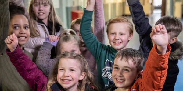 Children enjoying an Education Behind Bars visit to Shrewsbury Prison