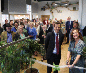 The official library opening