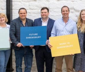 Members of Shrewsbury BID board launch the new campaign
