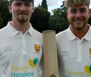 Shropshire cricketers Lewis Evans, left, and Ben Lees
