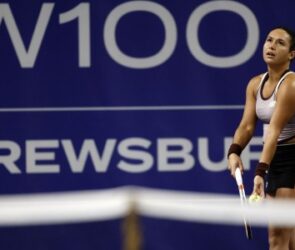 Heather Watson during her quarter-final match