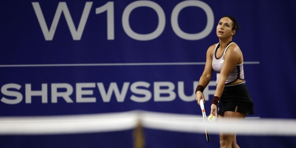 Heather Watson during her quarter-final match