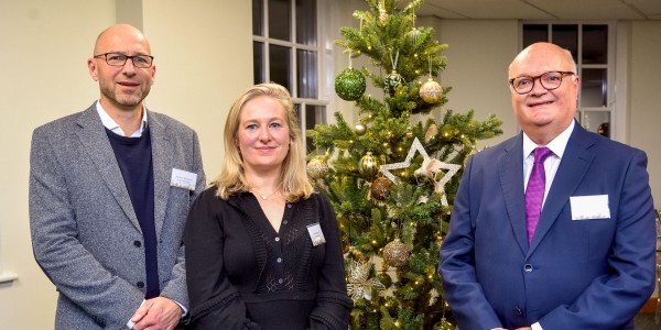 L-R Andrew Birtwistle from Cooper Green Pooks with Sarah Evans and Neil Anderson from Morris Property