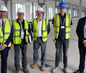 Toby Shaw from Towler Shaw Roberts, Geraint Roberts and David Robinson from Marley Risk Consultants, David Coxill from Pave Aways and Phil Richens from Historic England