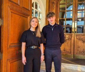 (L-R) Morris & Company's Paige Eades with Zech Newton (1)
