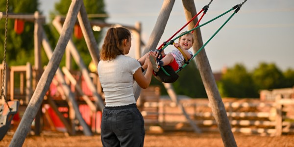 Part of the outdoor play area at Hockerhill Adventure Playbarn (2)