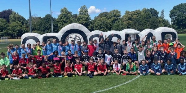 Some of the young footballers who enjoyed representing their schools in this year’s Crossbar Cup at the Lilleshall National Sports Centre