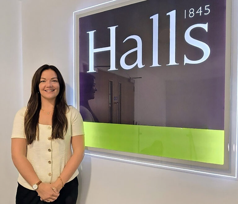 Lyndsey Fisher, who has been promoted to Associate Director at Halls.